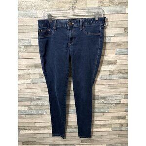 Women’s Express Denim Jeans Dark Wash Skinny Low Rise Size 6L